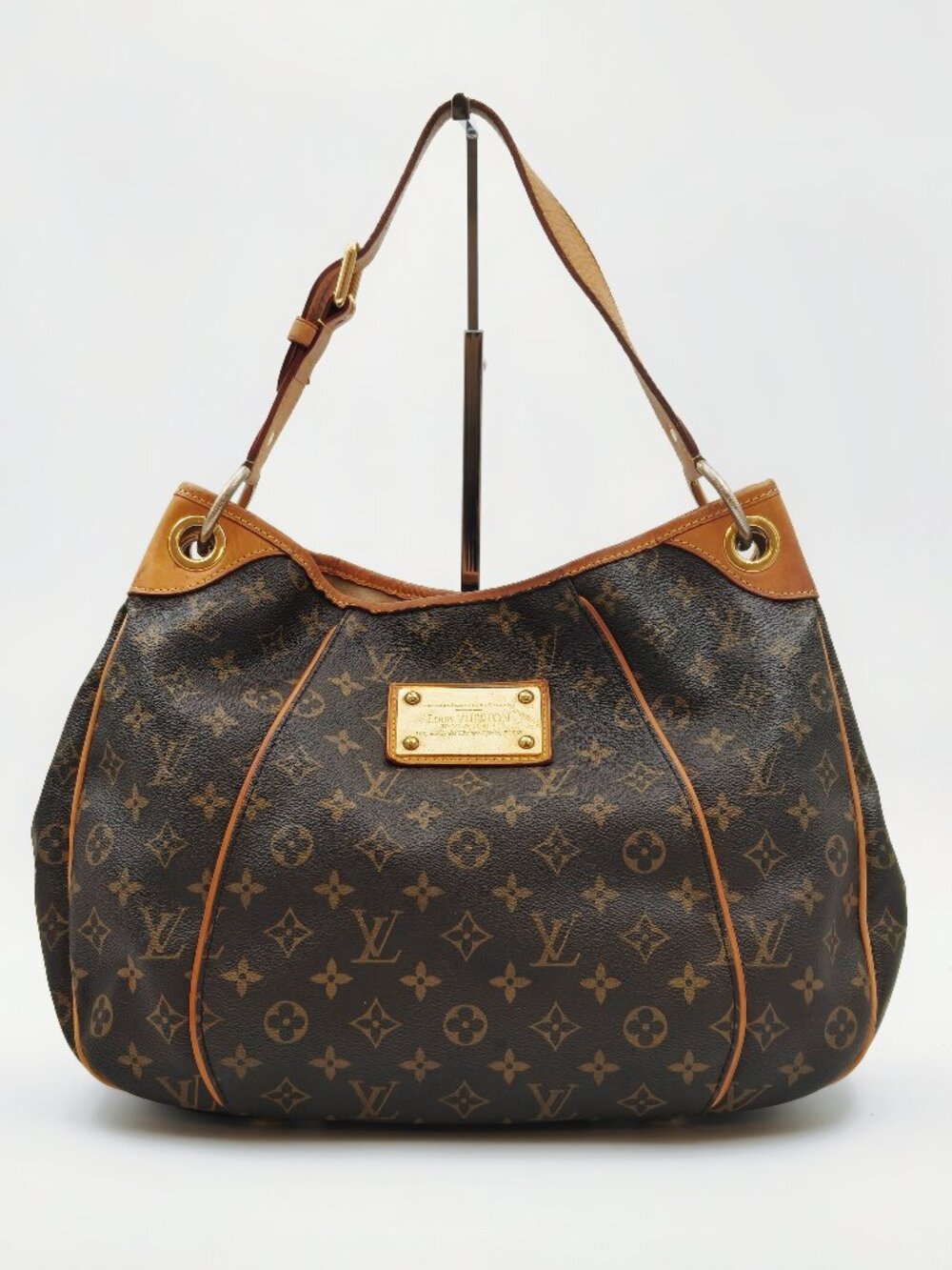 Louis Vuitton Galliera GM Monogram Canvas Shoulder Hobo Bag Brown Authentic